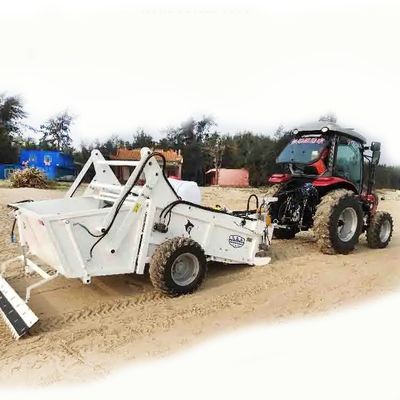 80HP 트랙터 부착 알칼리 청소 유지 보수를 위한 강철 해변 청소기