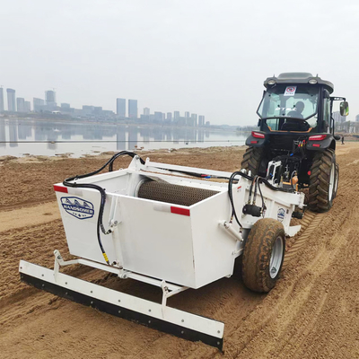 1400mm 청소 너비 진동 스크린 잔해 제거용 해변 청소 기계
